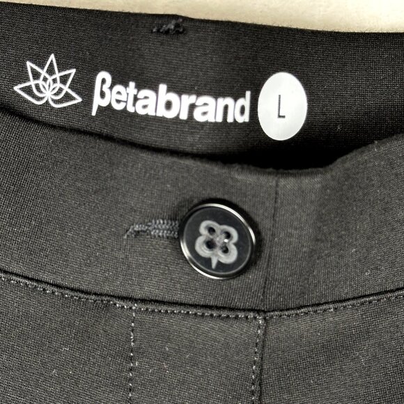 Betabrand Womens Dress Yoga Pants Bootcut Black Size L Stretch Work Trousers - Picture 4 of 9